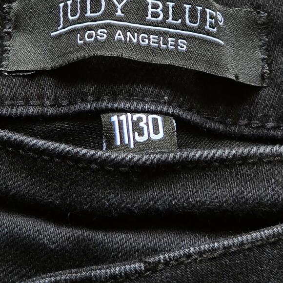 Judy Blue Women’s High Rise Crossover Waist Dad Jean Black, Size 11/30 - Picture 3 of 8